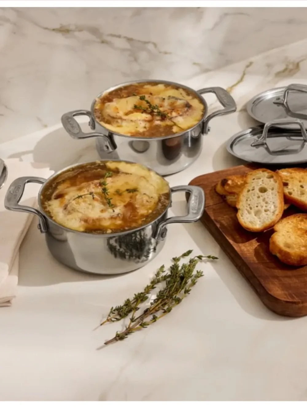 NWT All-Clad Stainless Steel Mini Dutch Oven Pot with Lid